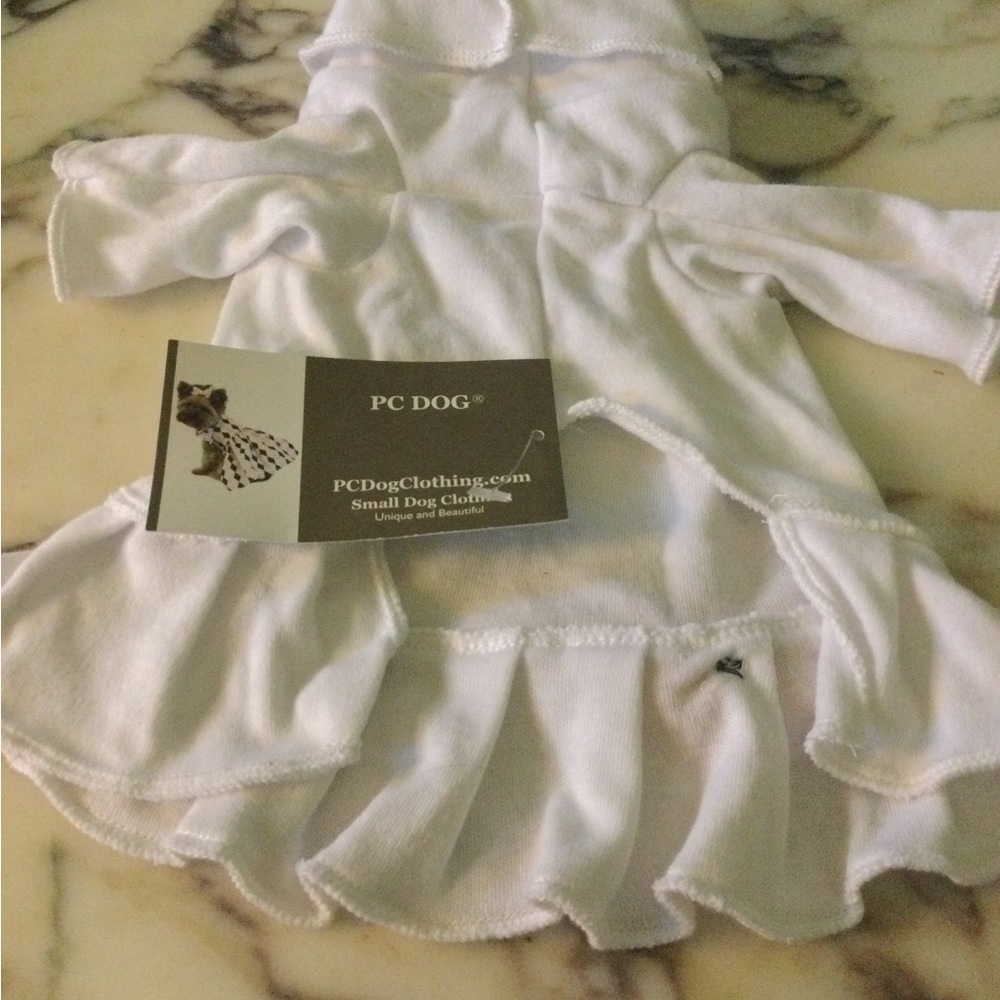 Halloween Boo White Dog Dress - Picture 3 of 3